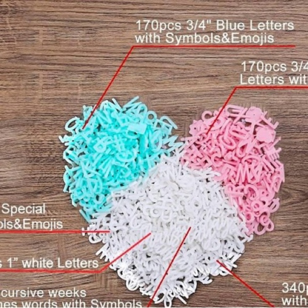 Felt LetterBoard Pre-cut 805pcs Changeable Letters